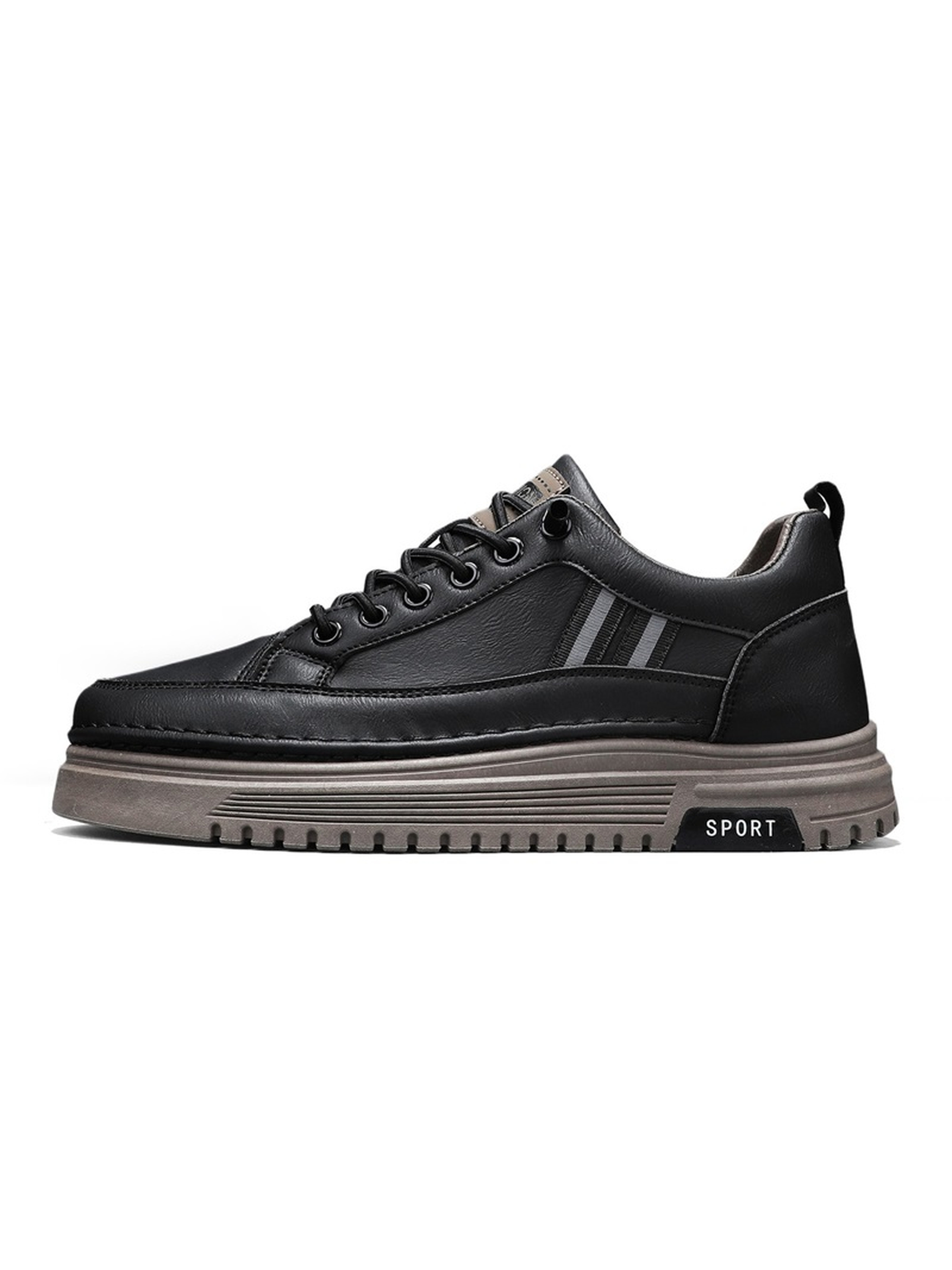 Men PU Platform Casual Sneakers