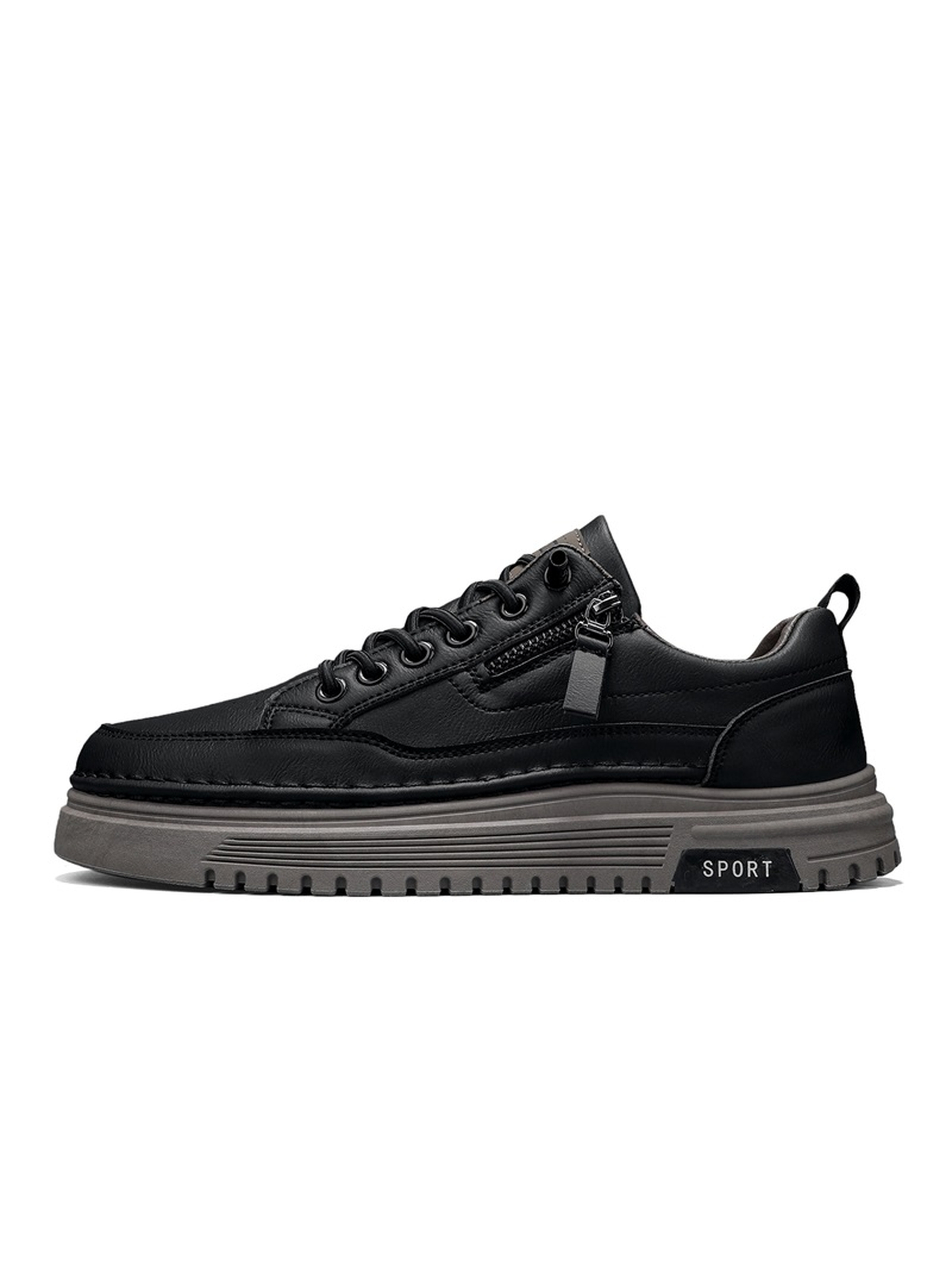 Men PU Platform Casual Sneakers