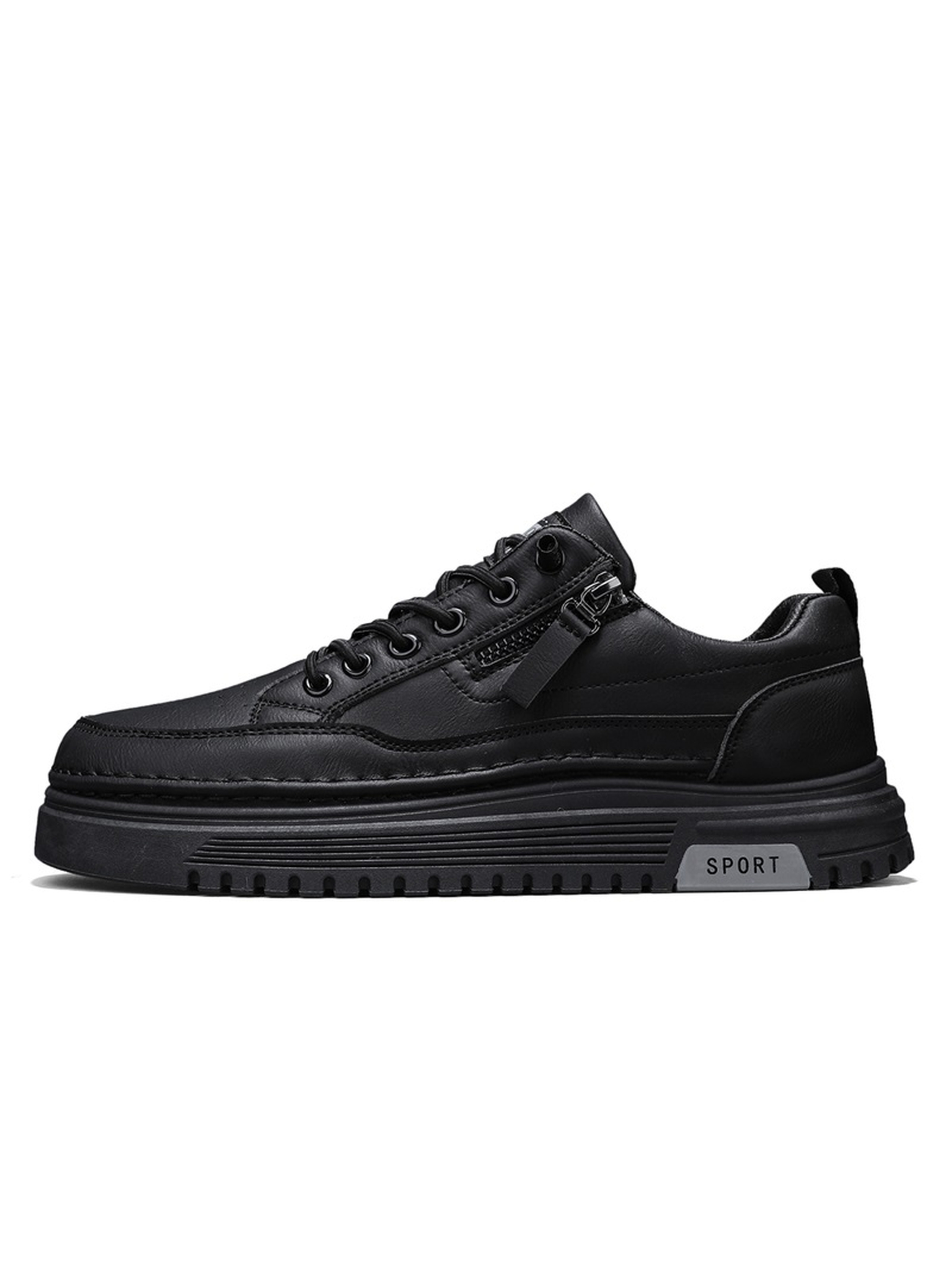 Men PU Platform Casual Sneakers
