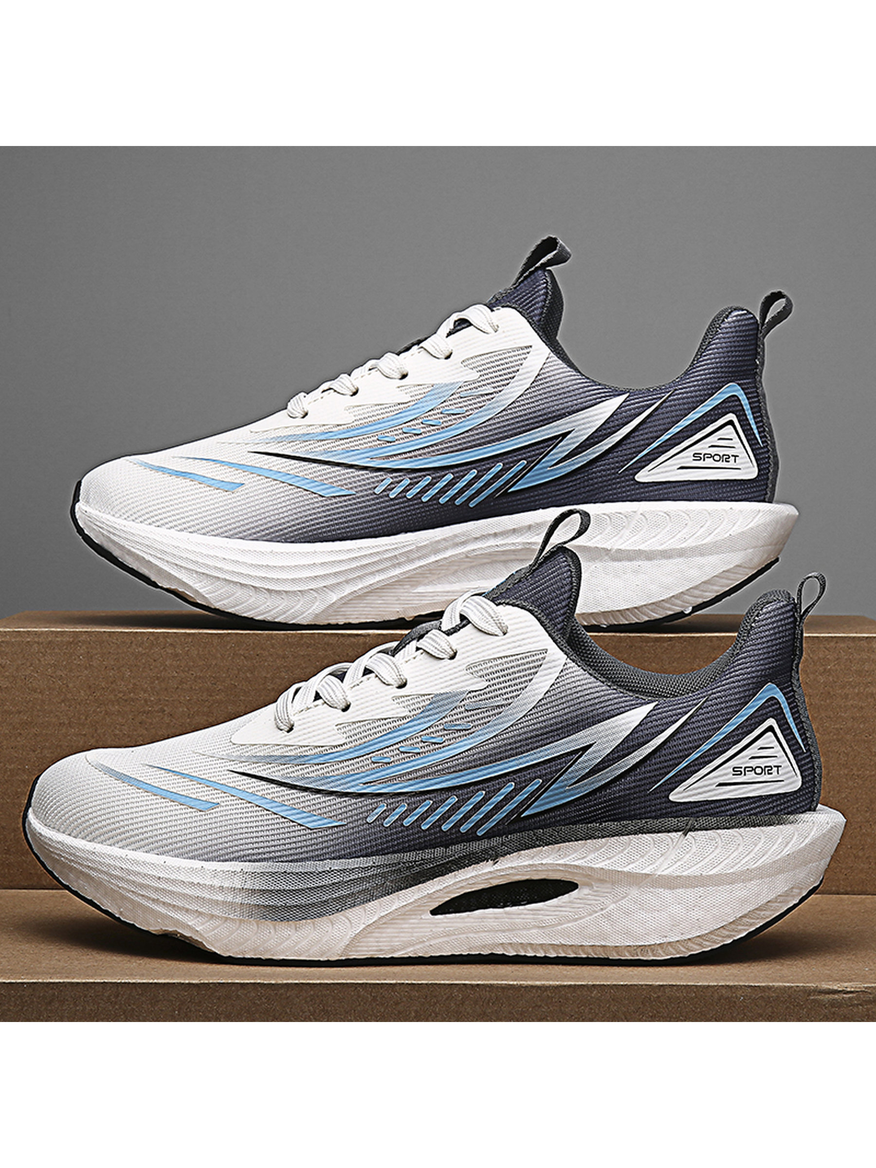 Men Lightweight Carbon-Plate Running Shoes