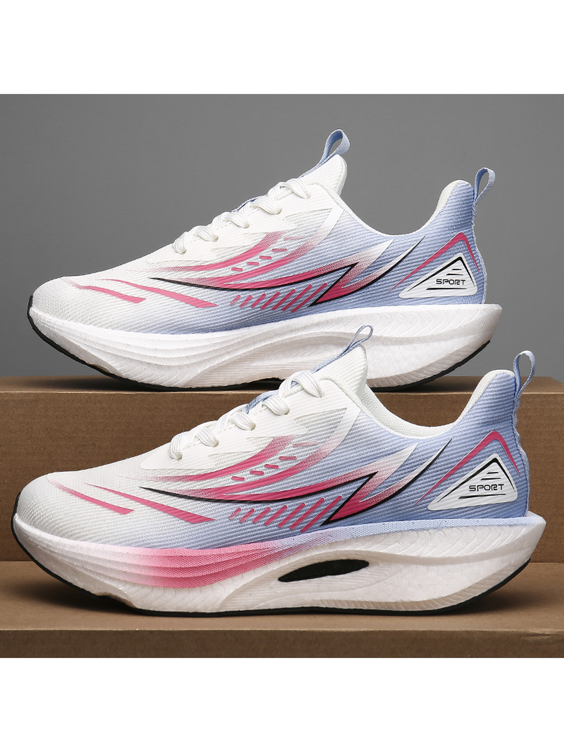 Men Lightweight Carbon-Plate Running Shoes