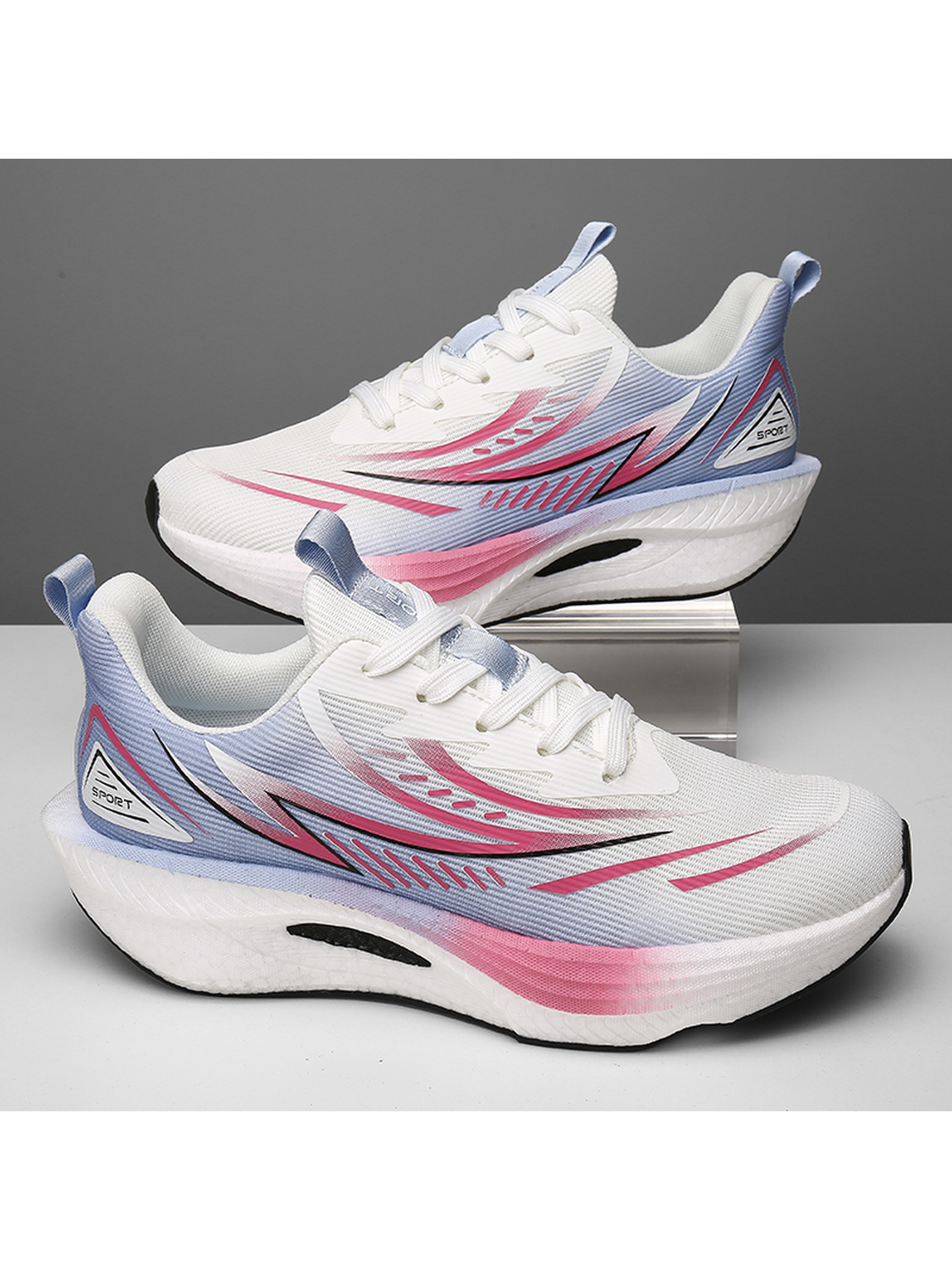Men Lightweight Carbon-Plate Running Shoes