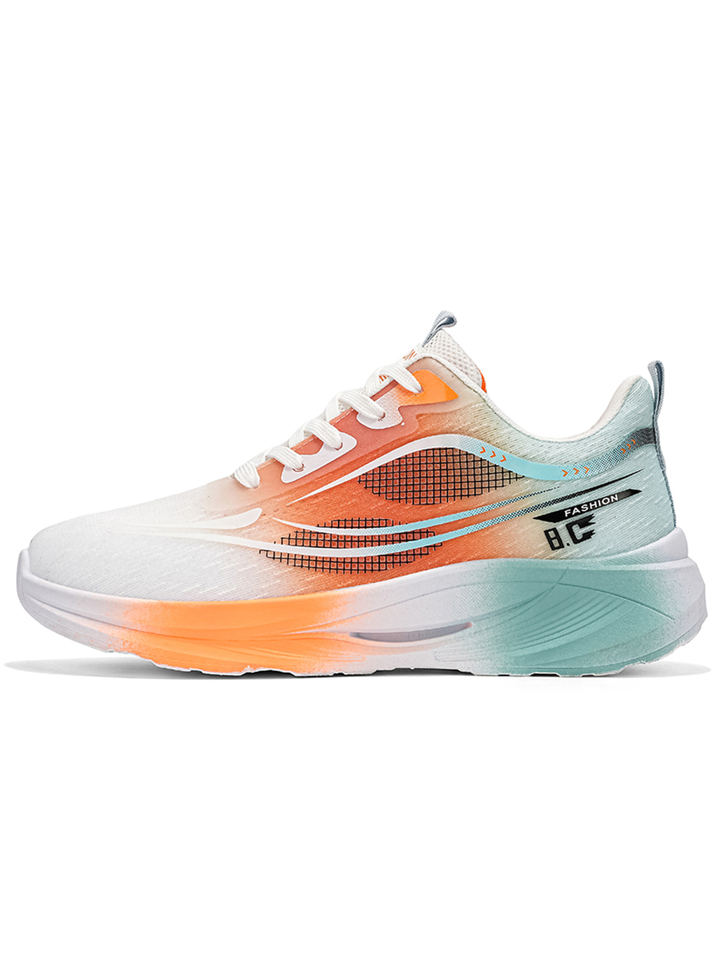 Men Breathable Lace-Up Sports Sneakers