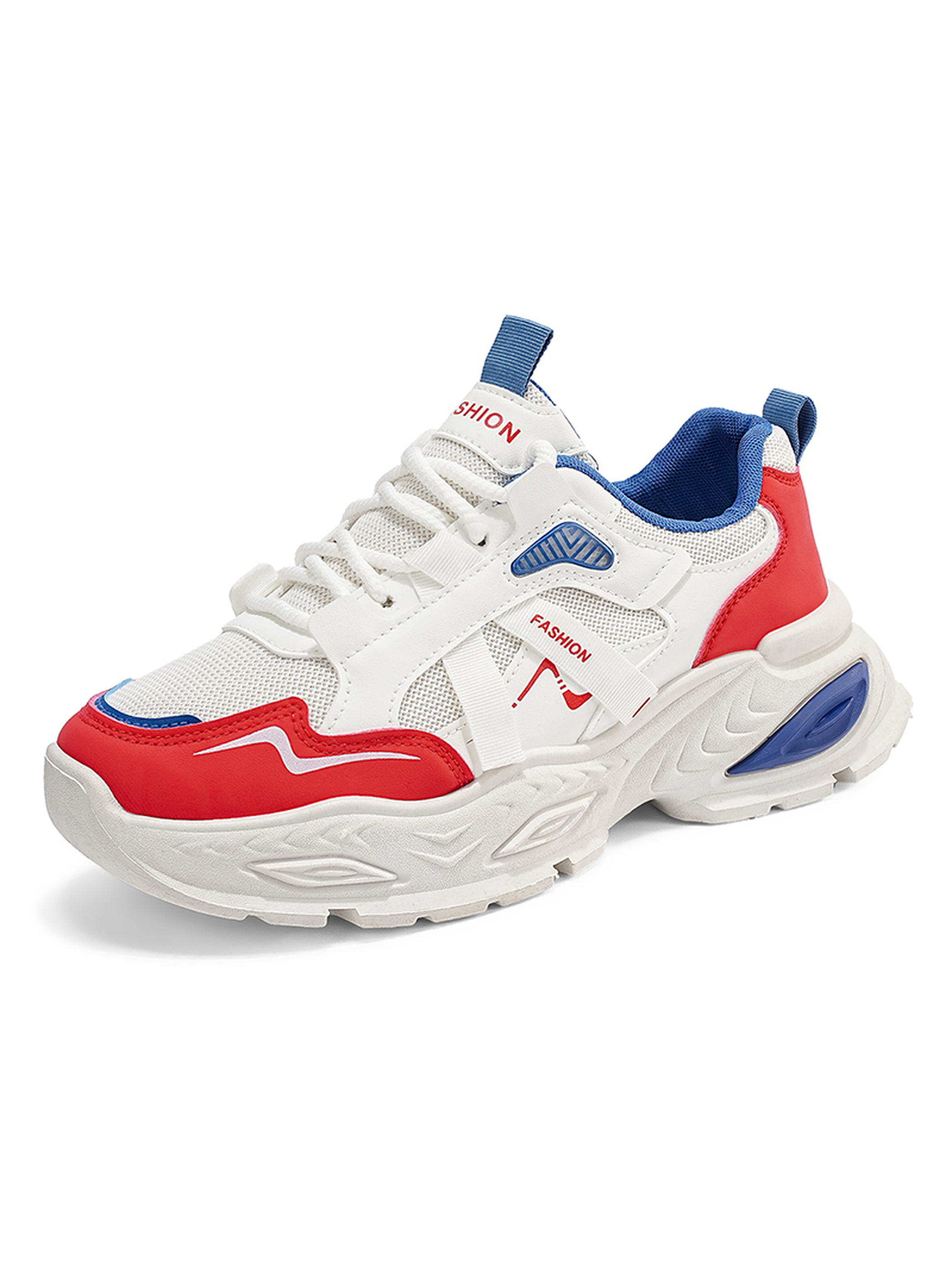 Men Breathable Lace-Up Sports Sneakers