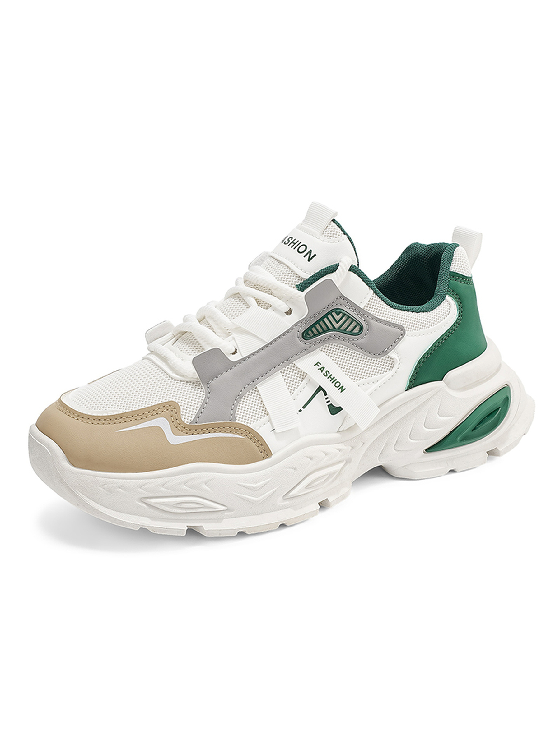 Men Breathable Lace-Up Sports Sneakers