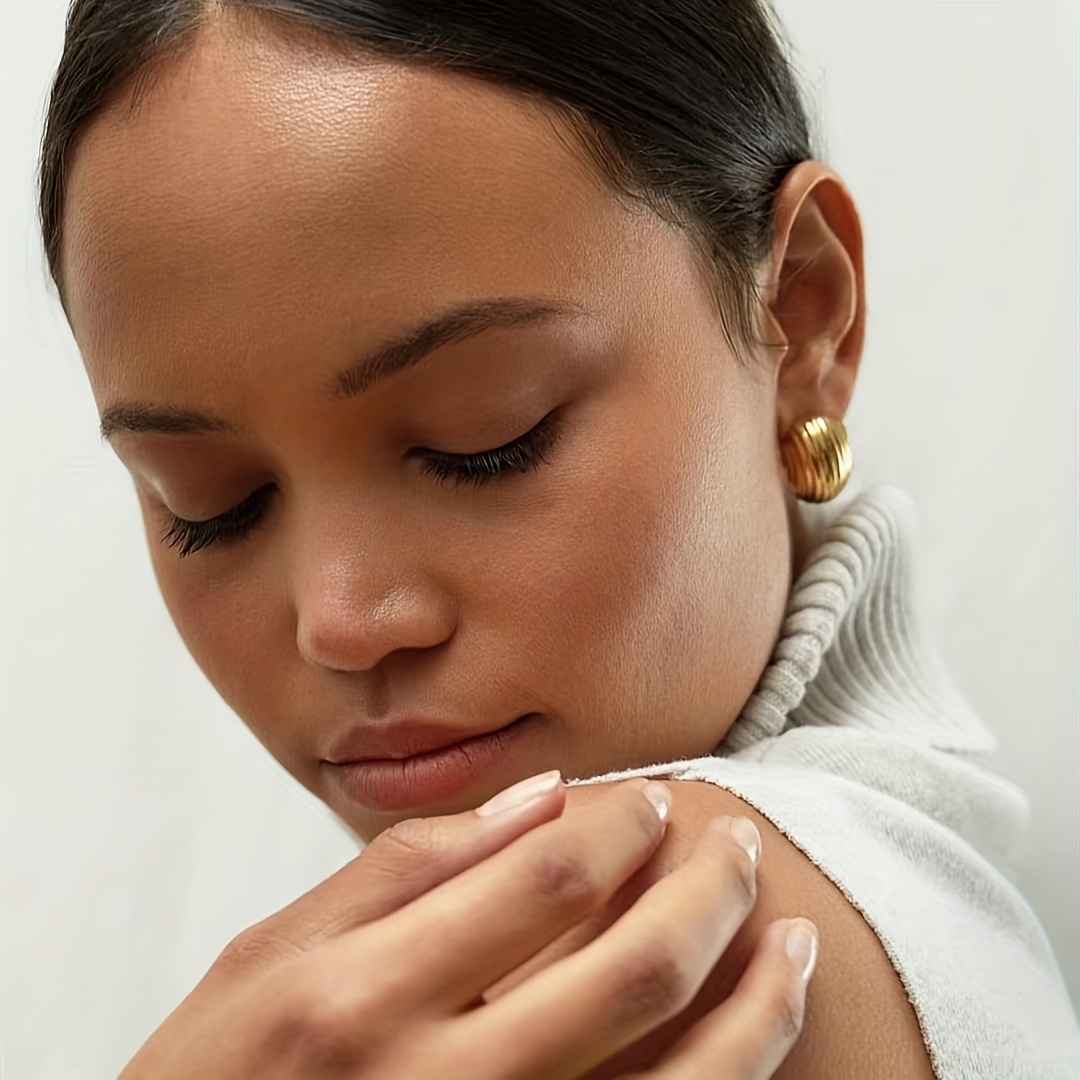 Gold Geometric Stud Earrings for Casual Wear.
