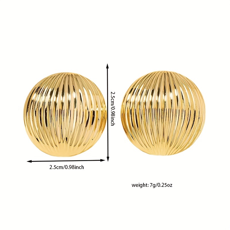 Gold Geometric Stud Earrings for Casual Wear.