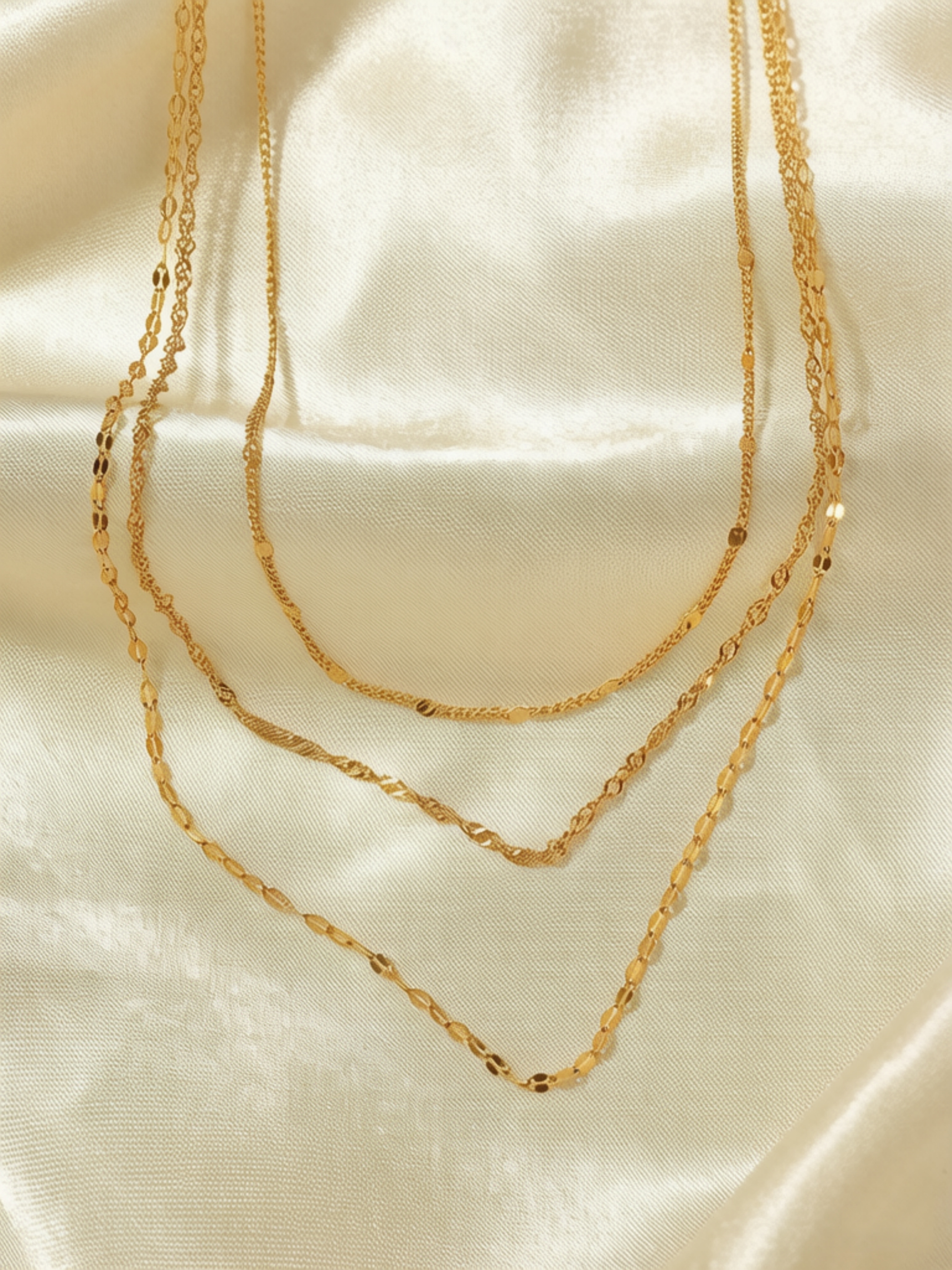 Gold Layered Necklace Set