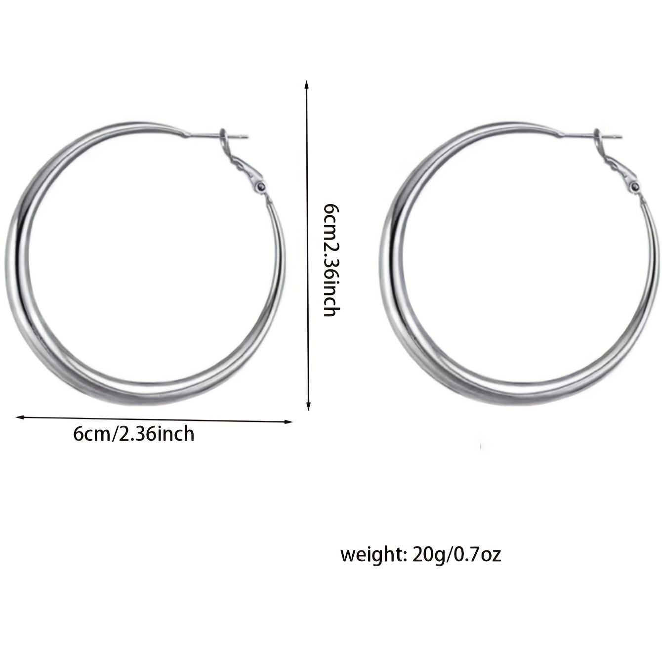 Silver Hoop Dangle Earrings for Everyday Style.