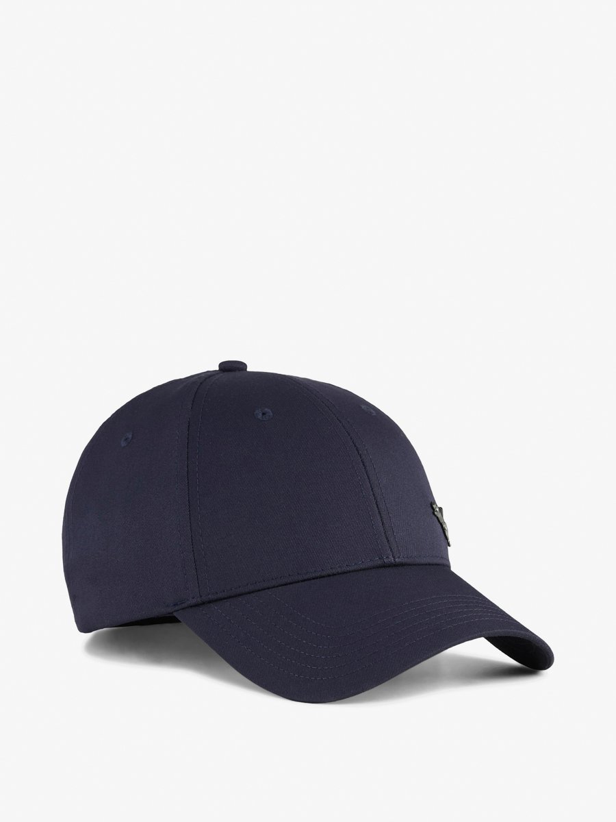 Navy Blue Essentials Metal Cat Baseball Cap
