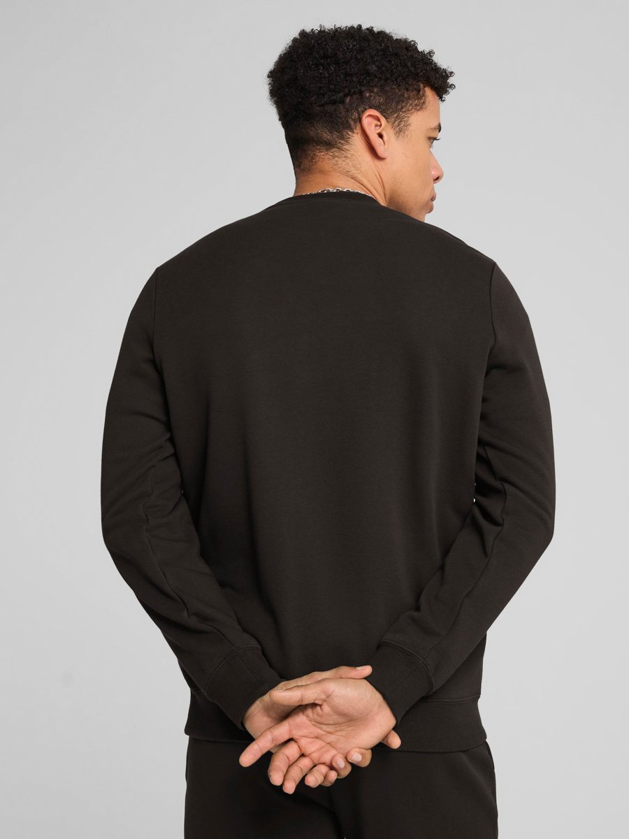 Black Essentials Small No. 1 Logo Crew Neck Sweatshirt