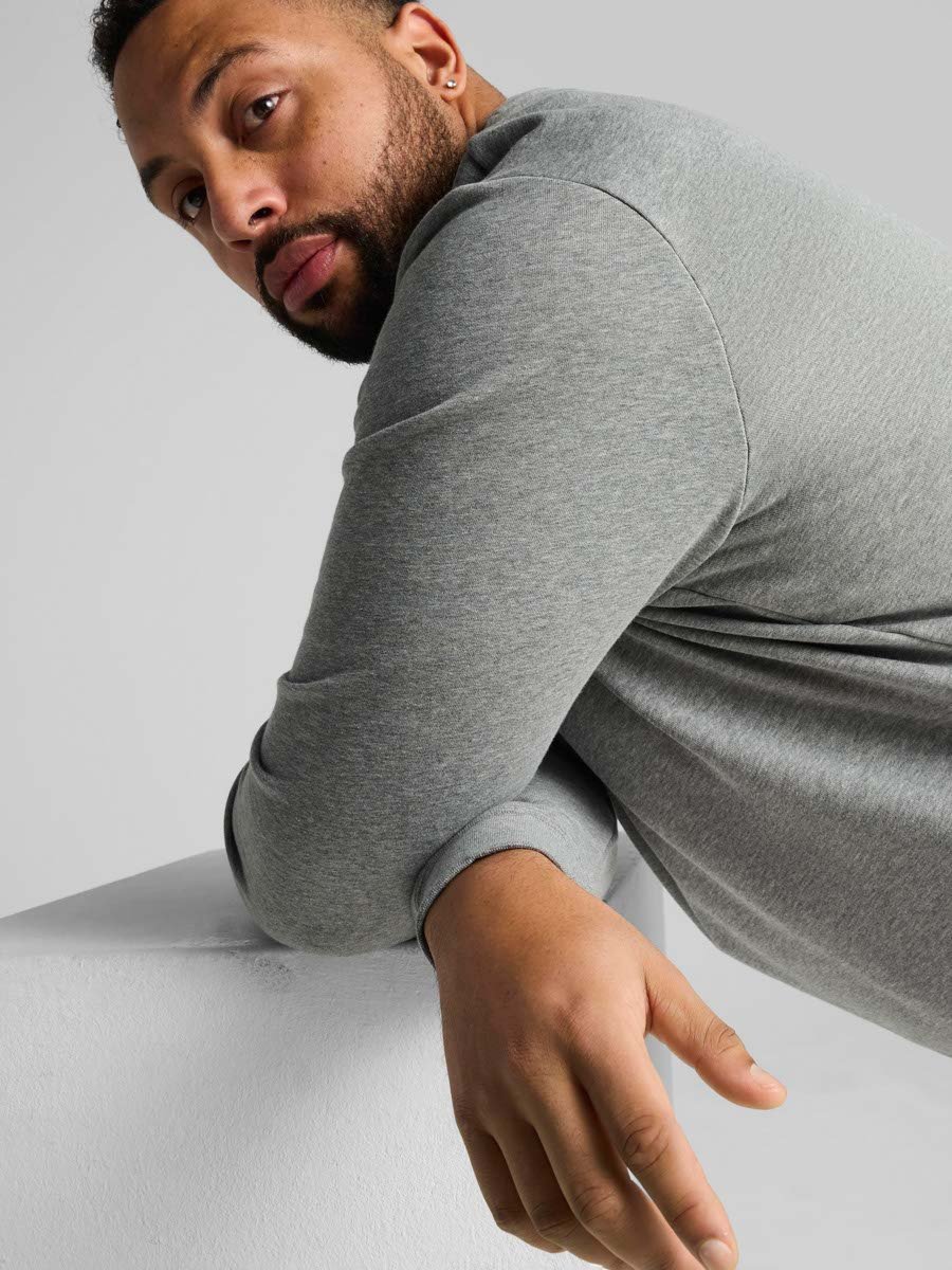 Grey Essentials Small No. 1 Logo Crew Neck Sweatshirt