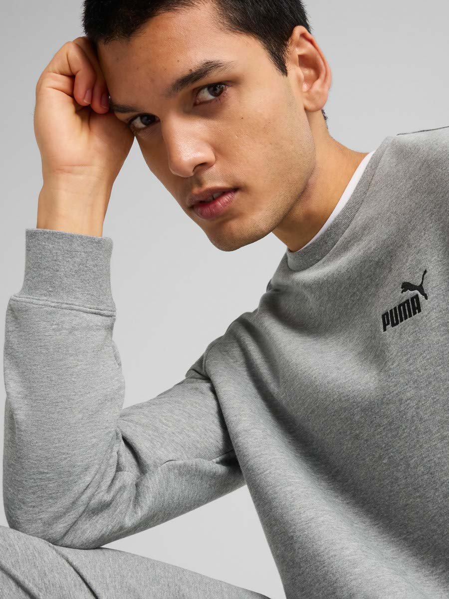 Grey Essentials Small No. 1 Logo Crew Neck Sweatshirt