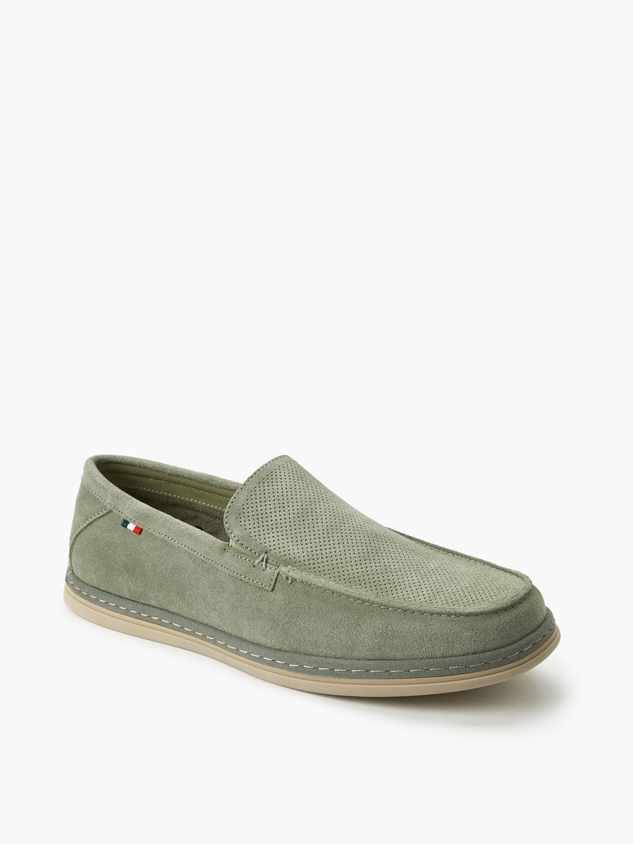 Men Textured Slip-On Loafers
