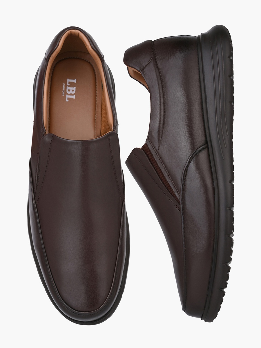 Men Leather Slip-On Loafers