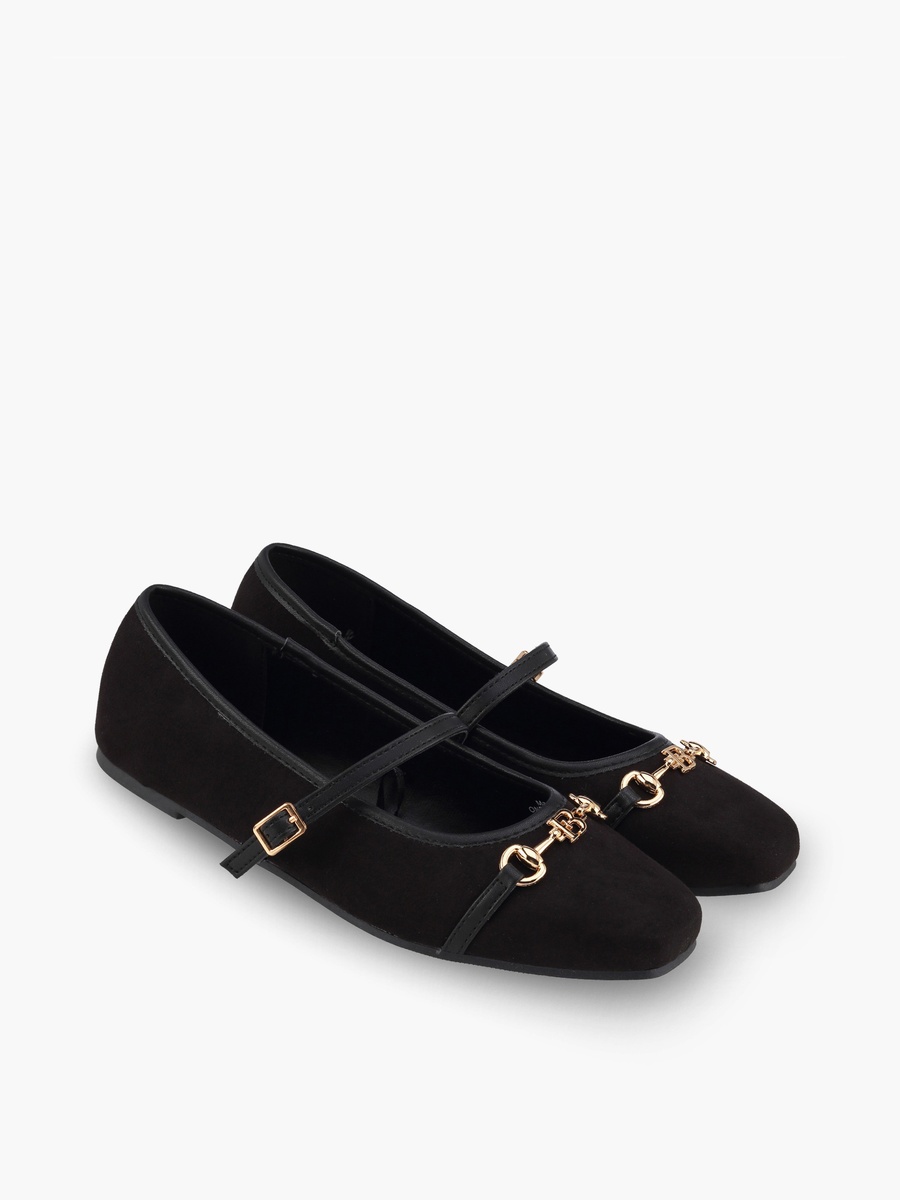 Women Metallic Accent Mary Jane Shoes