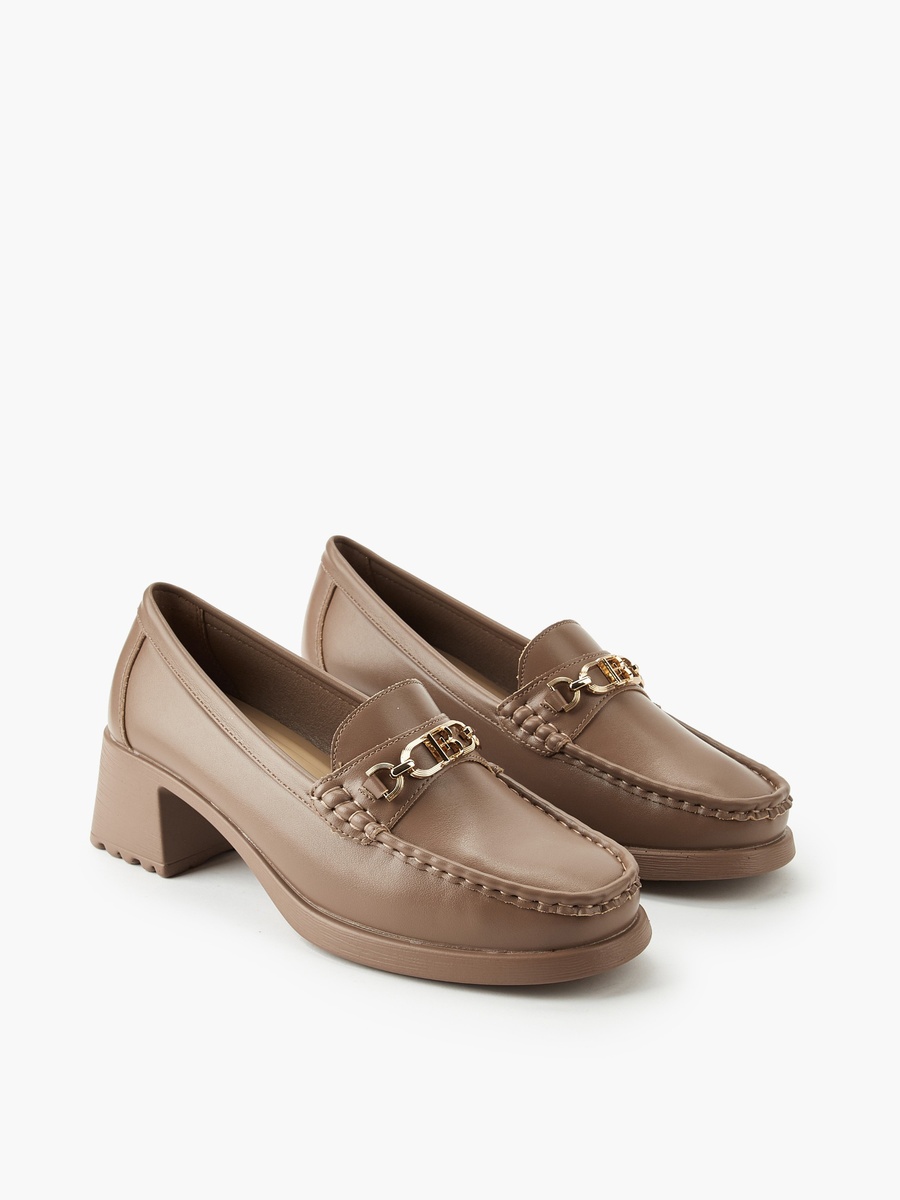 Women Block Heel Loafers