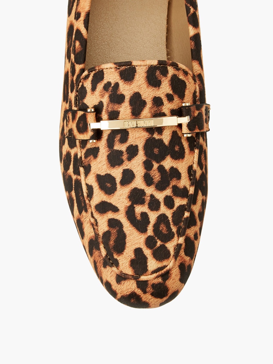Women Animal Print Slip-On Loafers