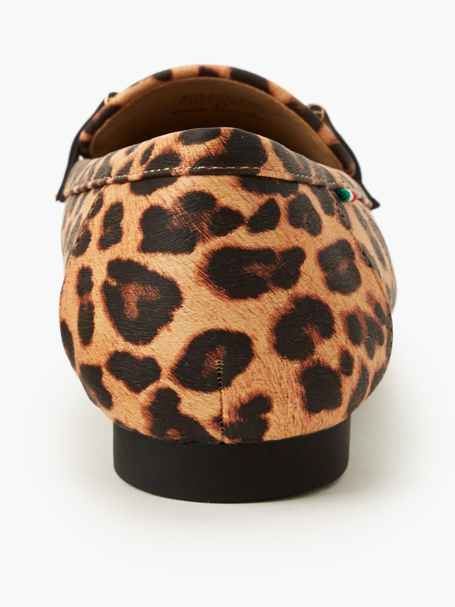 Women Animal Print Slip-On Loafers