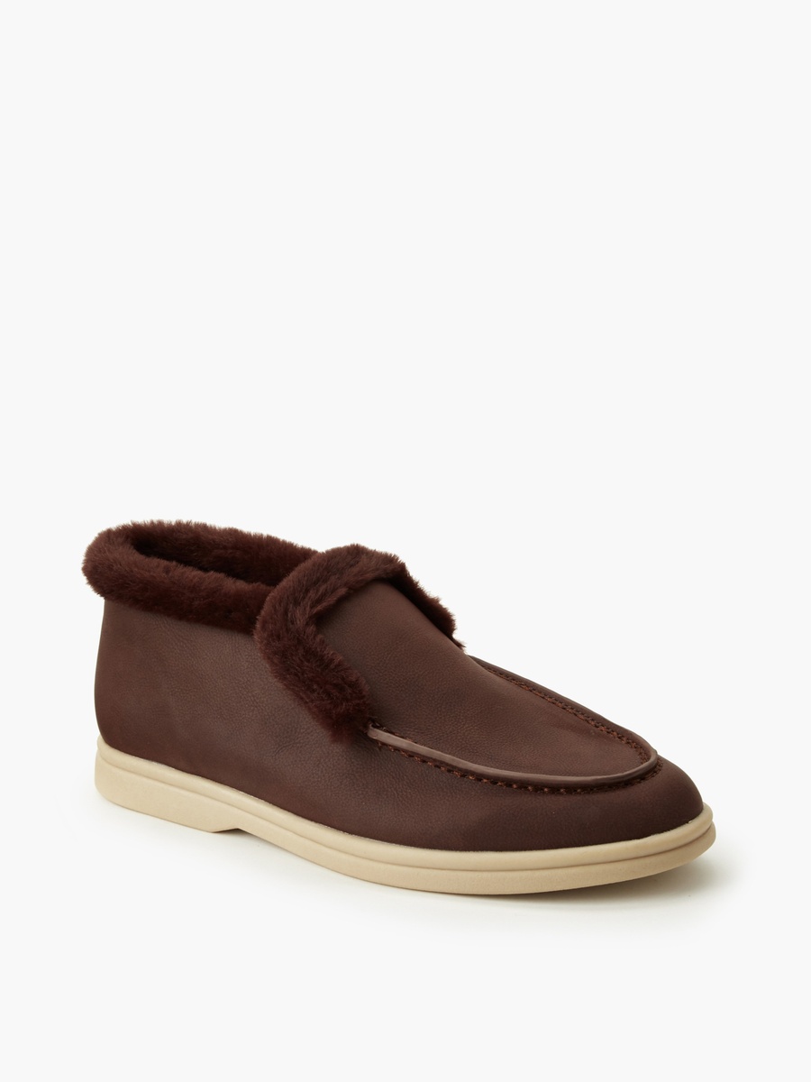Women Faux Fur Slip-On Loafers