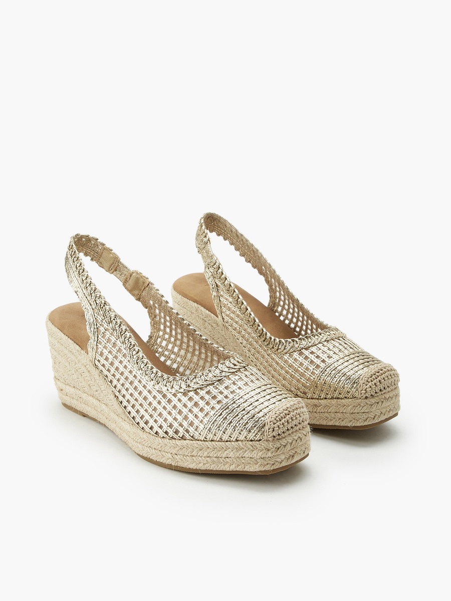 Women Espadrille Slingback Mules