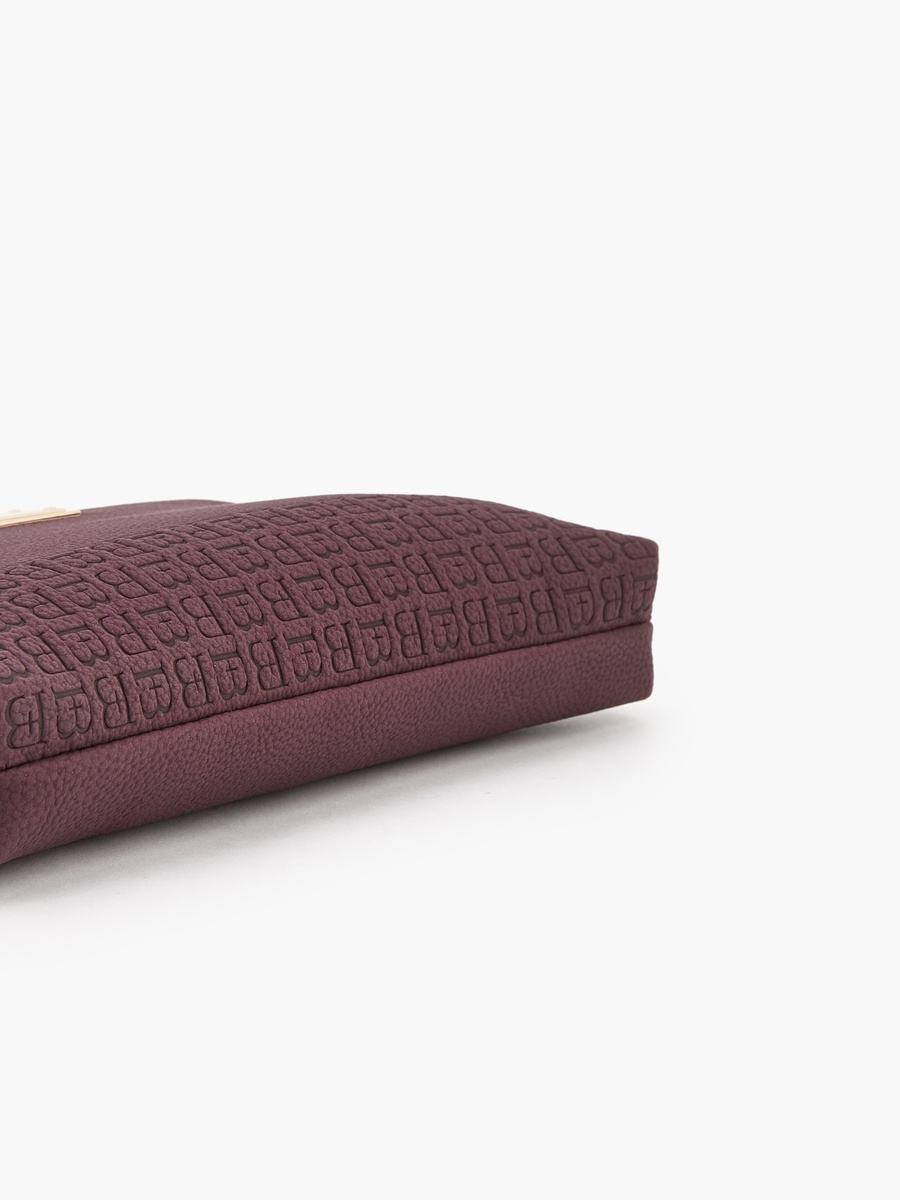 Embossed Clutch with Detachable Handle