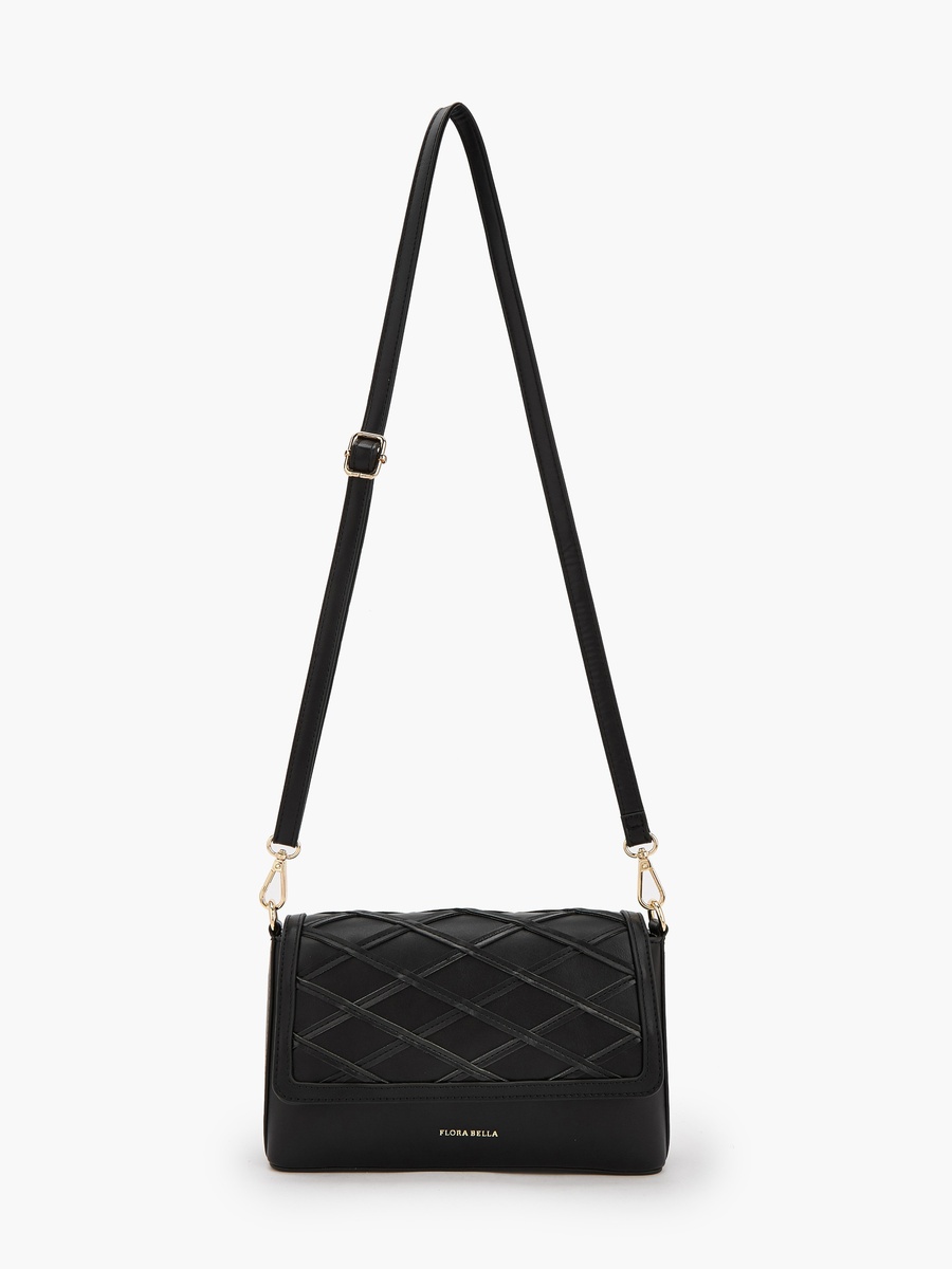 Textured Crossbody Bag with Detachable Strap