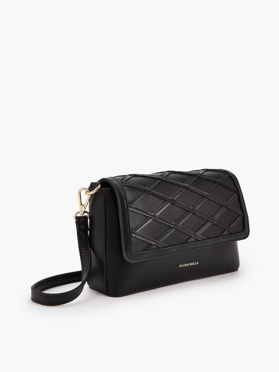 Textured Crossbody Bag with Detachable Strap