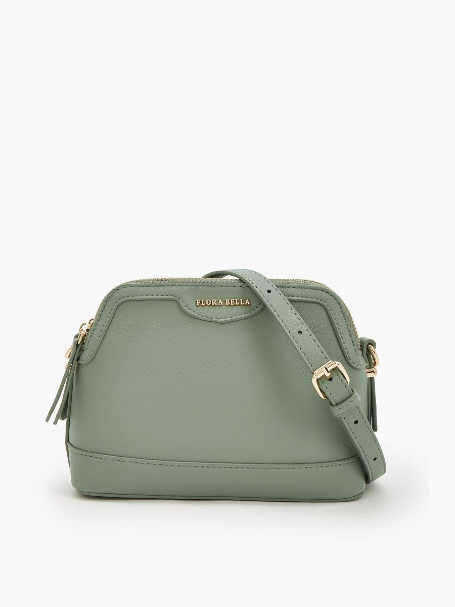 Solid Crossbody Bag with Detachable Strap