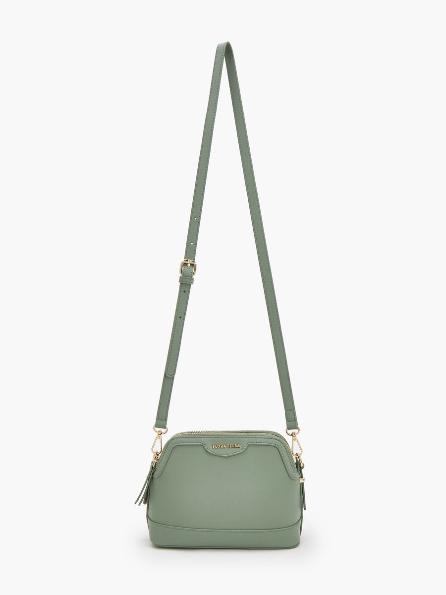 Solid Crossbody Bag with Detachable Strap