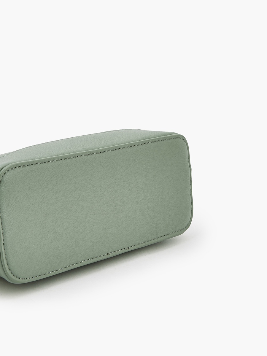 Solid Crossbody Bag with Detachable Strap
