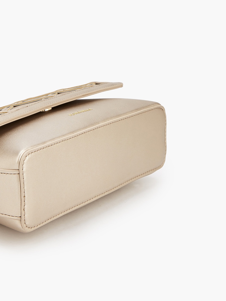 Textured Crossbody Bag with Detachable Strap