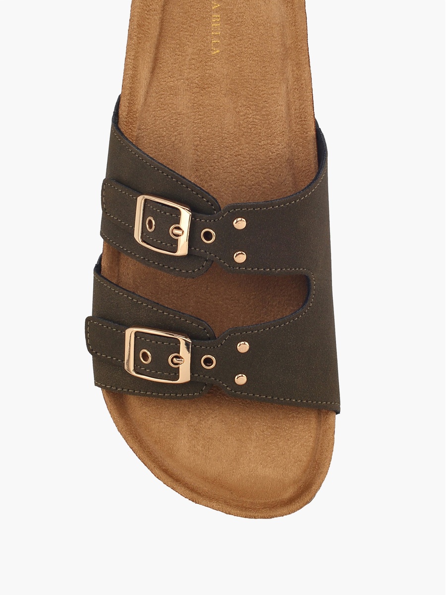 Women Studded Double Strap Sandals