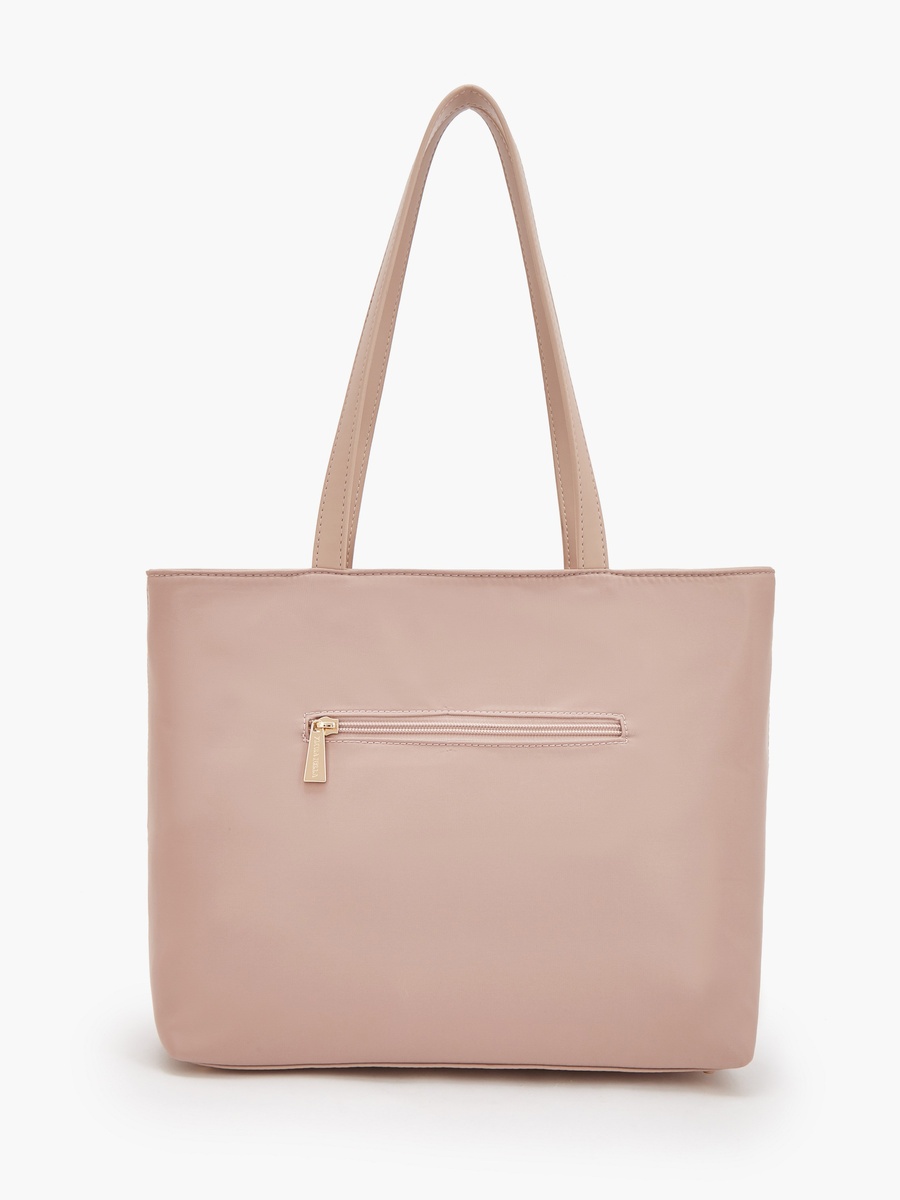 Solid Tote Bag with Double Handle