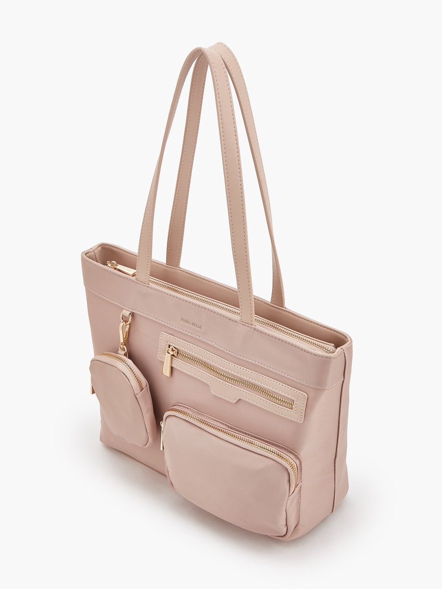 Solid Tote Bag with Double Handle