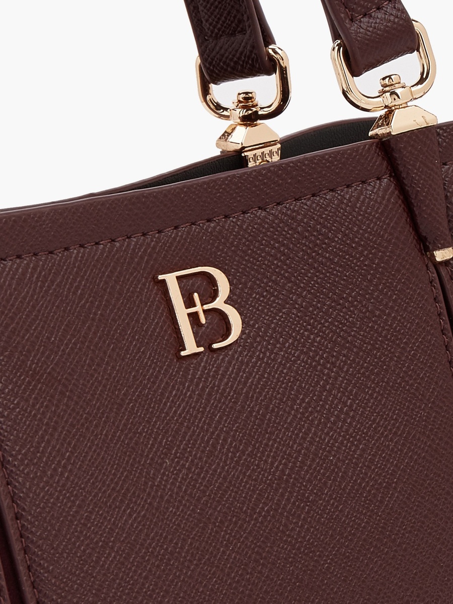 Solid Tote Bag with Detachable Strap