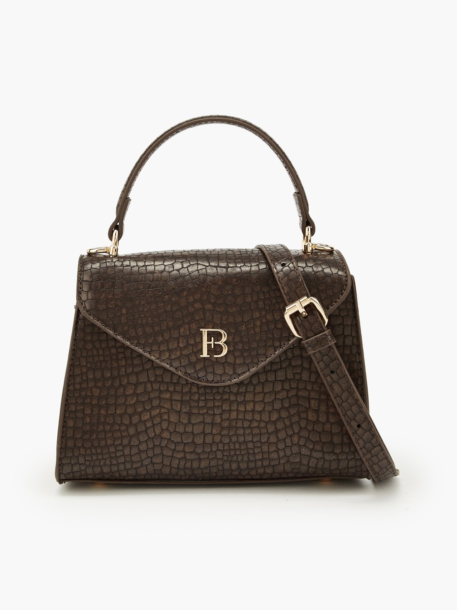 Textured Crossbody Bag with Removable Strap