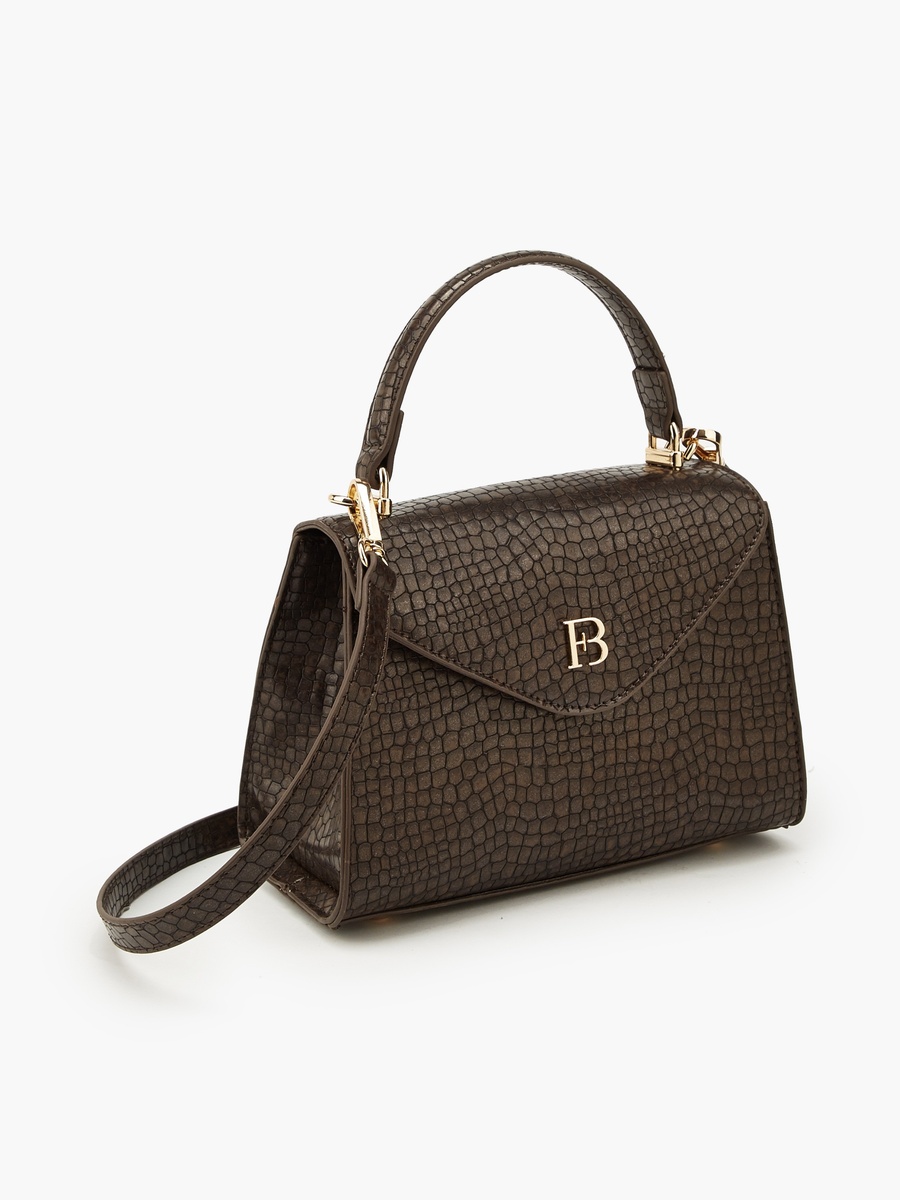 Textured Crossbody Bag with Removable Strap