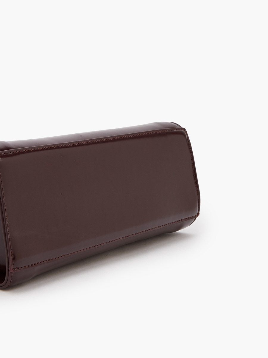 Solid Satchel Bag with Detachable Strap