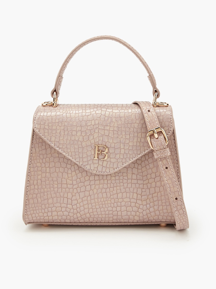 Textured Crossbody Bag with Removable Strap