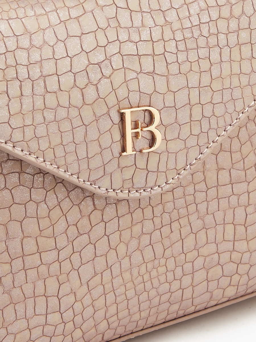 Textured Crossbody Bag with Removable Strap