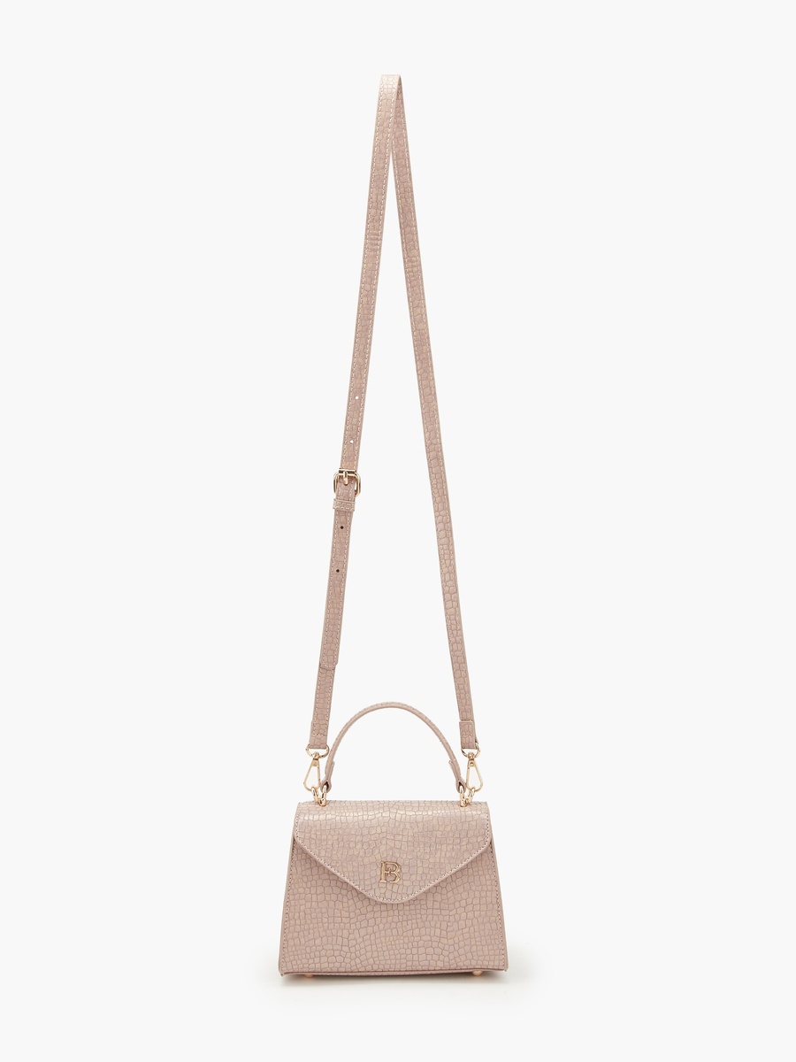 Textured Crossbody Bag with Removable Strap