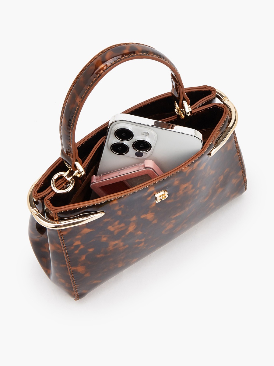 Solid Crossbody Bag with Chain Strap