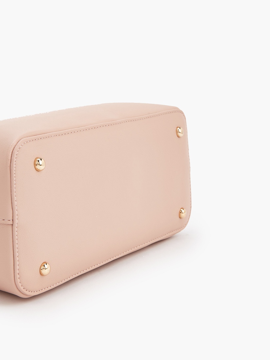 Bow Accent Tote Bags with Detachable Strap