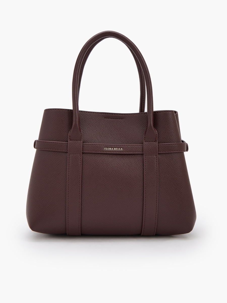 Textured Tote Bag with Removable Pouch