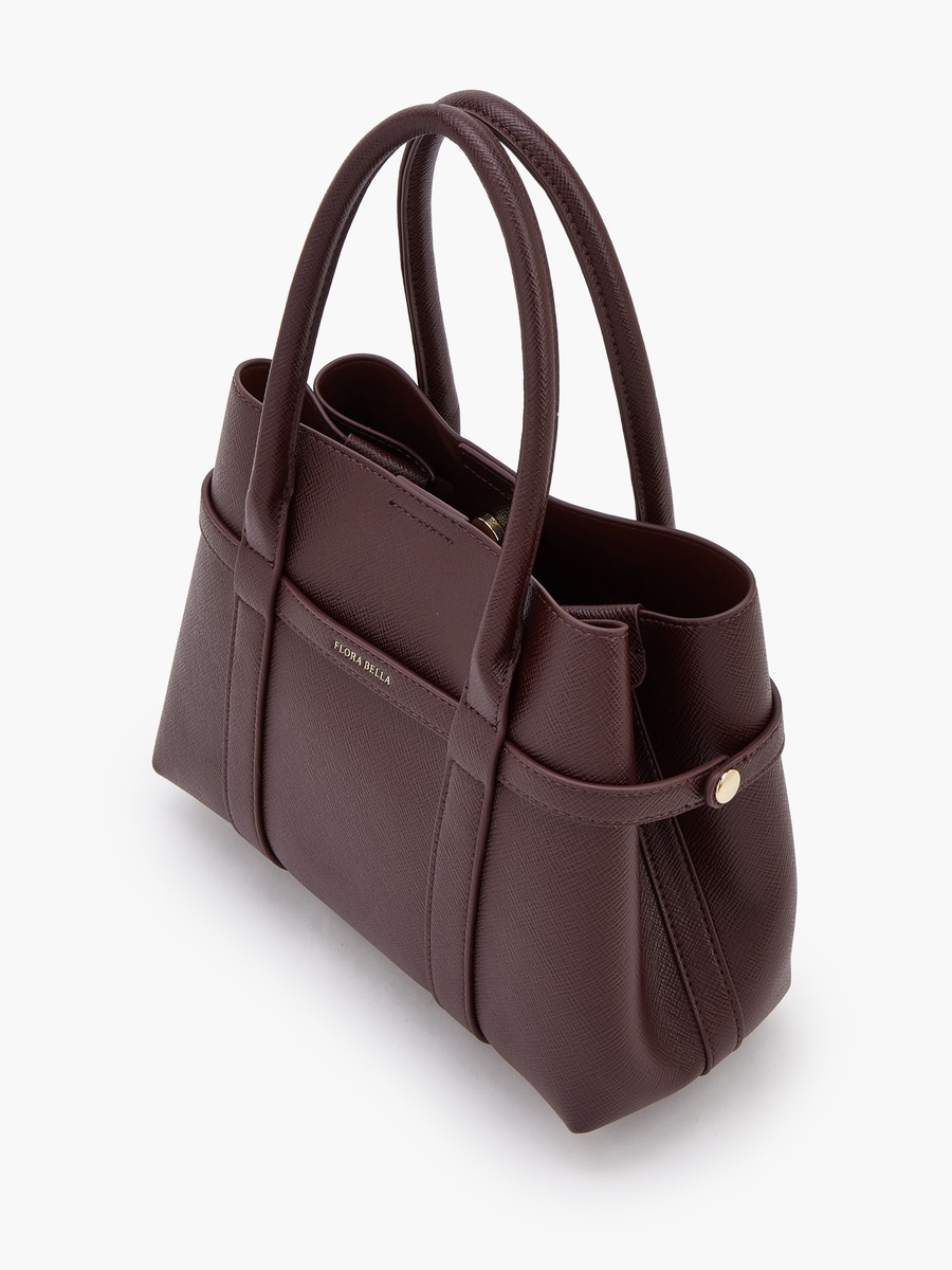 Textured Tote Bag with Removable Pouch