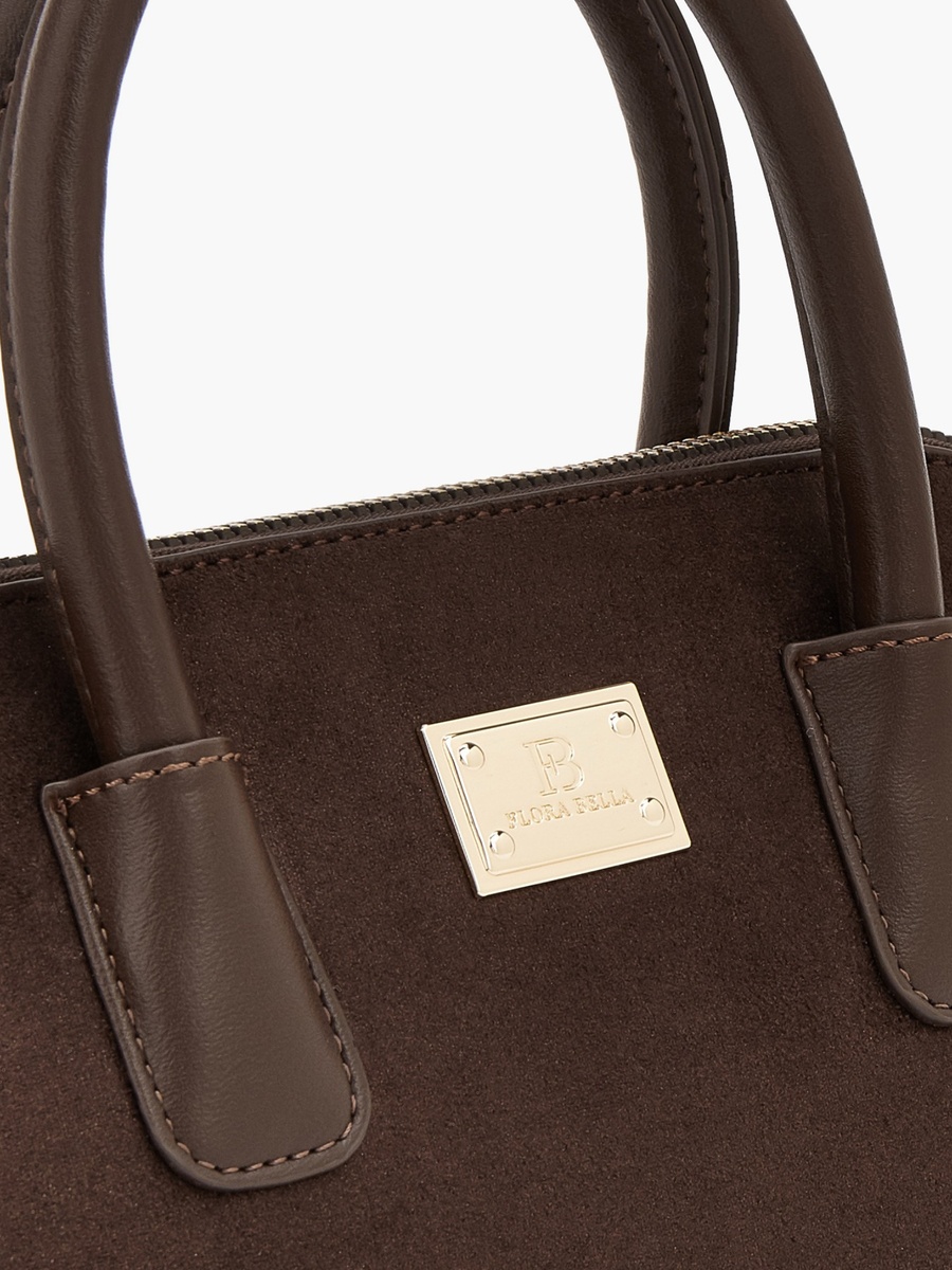Solid Crossbody Bag with Zip Closure