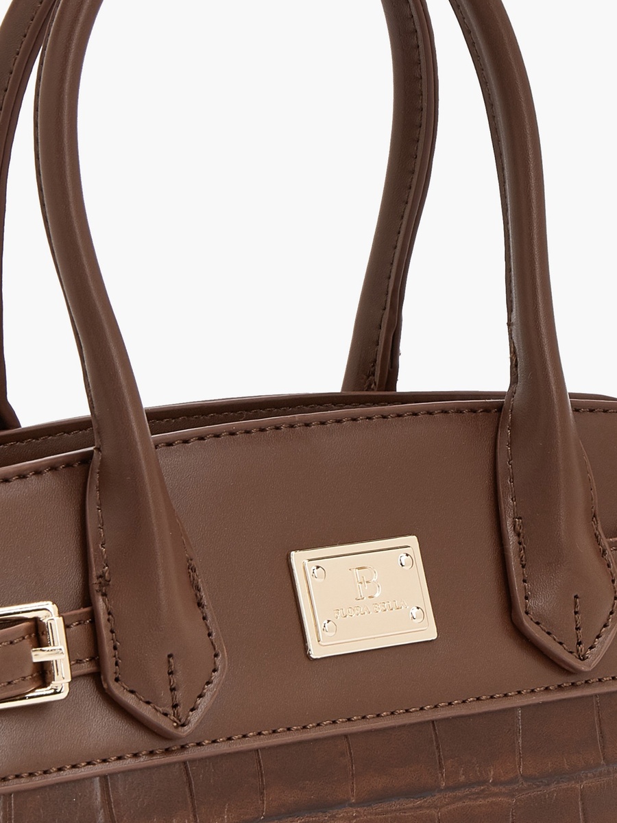 Textured Crossbody Bag with Detachable Strap