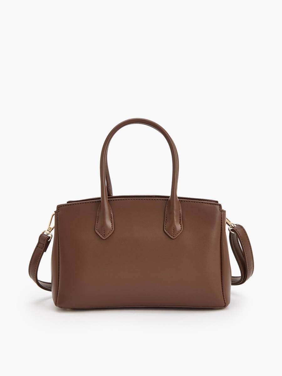 Textured Crossbody Bag with Detachable Strap