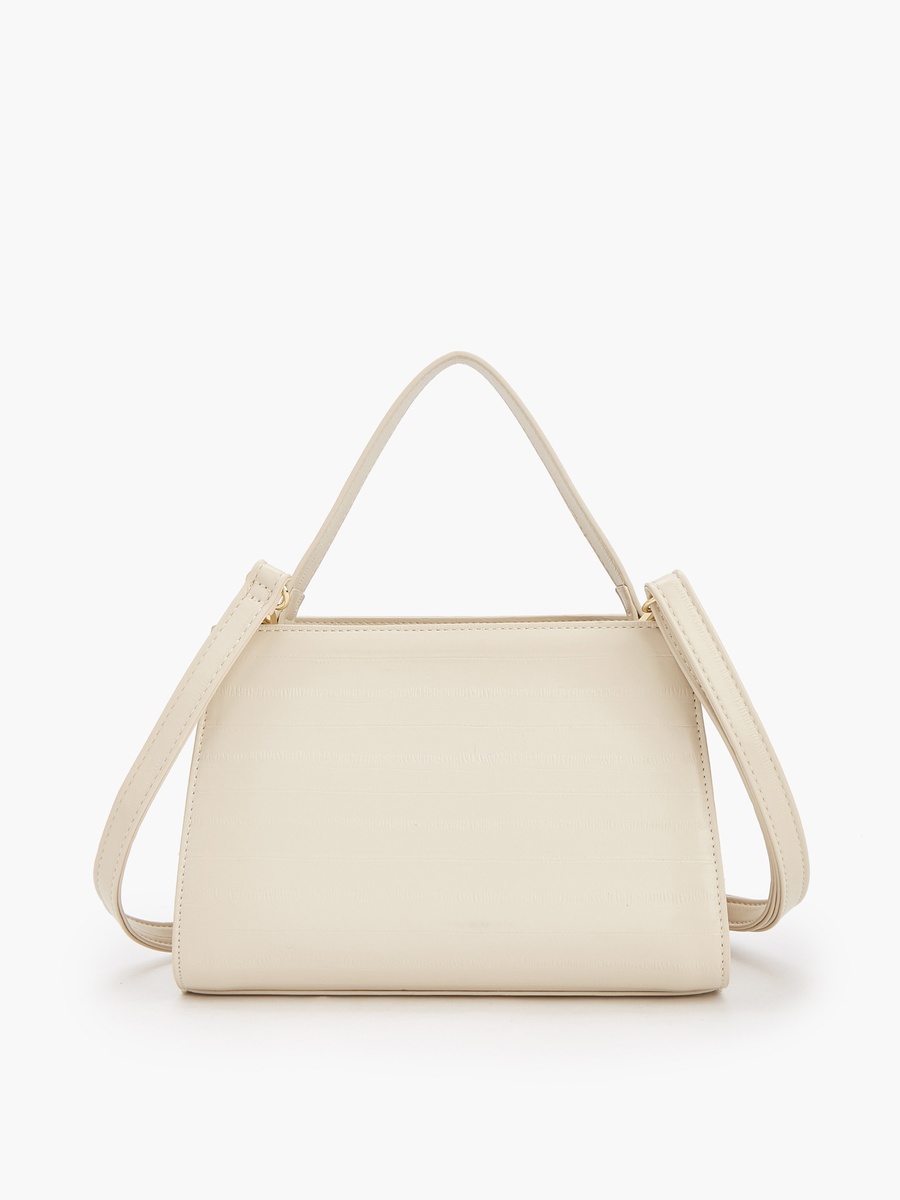 Textured Shoulder Bag with Detachable Strap